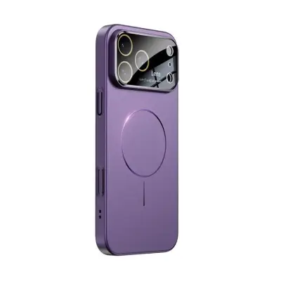 iPhone 17 Pro Mobilskal MagSafe Skin Touch - Mörklila