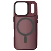 iPhone 17 Pro Mobilskal MagSafe Skin Touch - Vinröd