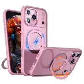 iPhone 17 Pro Mobilskal MagSafe TPU + Acrylic Kickstand - Rosa