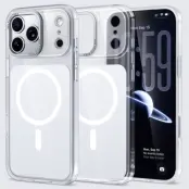 iPhone 17 Pro Mobilskal MagSafe TPU Acrylic - Silver