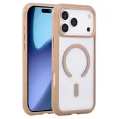 iPhone 17 Pro Mobilskal MagSafe TPU+PC Transparent - Coffee