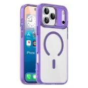 iPhone 17 Pro Mobilskal MagSafe Transparent TPU+PC - Lila