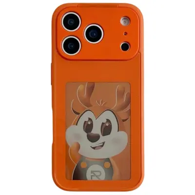 iPhone 17 Pro Mobilskal NFC DIY Customized HD Smart E-Ink (Orange)