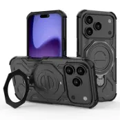 iPhone 17 Pro Mobilskal Rotating Kickstand - Svart