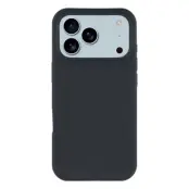 iPhone 17 Pro Mobilskal Solid Silikon Shockproof - Svart