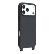 iPhone 17 Pro Mobilskal TPU med Hål för Rem - Svart