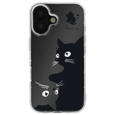 iPhone 17 Pro Mobilskal Ultra Trendy Cat - Clear