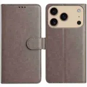 iPhone 17 Pro Plånboksfodral Folio - Grå