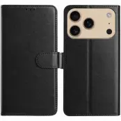 iPhone 17 Pro Plånboksfodral Folio - Svart