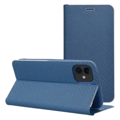 iPhone 17 Pro Plånboksfodral Luna Carbon - Blå