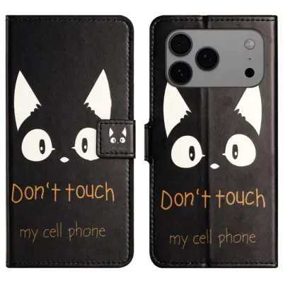 iPhone 17 Pro Plånboksfodral Pattern Print Konstläder - Kattöron