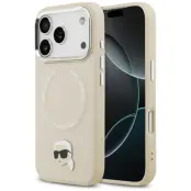Karl Lagerfeld iPhone 17 Pro Mobilskal MagSafe Karl Pin - Beige