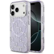 Karl Lagerfeld iPhone 17 Pro Mobilskal Magsafe KL Monogram - Lila