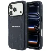 Karl Lagerfeld Mobilskal För iPhone 17 Pro Monogram logo - Blå