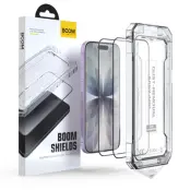 LIVSTIDSGARANTI - BOOM iPhone 17/16 Pro Härdat Glas Skärmskydd - 2 Pack