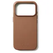 Mujjo Full Leather Case (iPhone 17 Pro) - Mörkblå