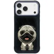 Nimmy iPhone 17 Pro Mobilskal Big Eyed Pet 2.0 Dog - Svart