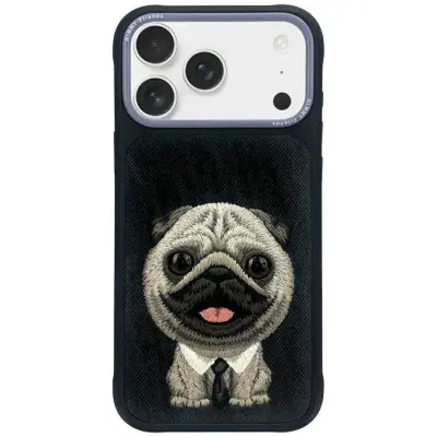 Nimmy iPhone 17 Pro Mobilskal Big Eyed Pet 2.0 Dog - Svart