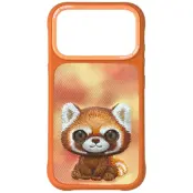 Nimmy Mobilskal till iPhone 17 Pro Big Eyed Pet 2.0 Raccoon (Orange)