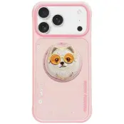 Nimmy iPhone 17 Pro Mobilskal MagSafe Glasses Cool Dog - Rosa
