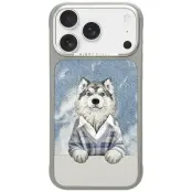 Nimmy Mobilskal För iPhone 17 Pro MagSafe Gentle Pets Series Dog - Grå
