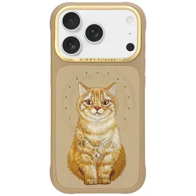 Nimmy Mobilskal För iPhone 17 Pro MagSafe Lucky Fashion Cat - Brun