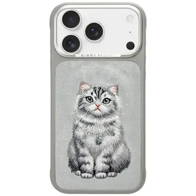 Nimmy Mobilskal För iPhone 17 Pro MagSafe Lucky Fashion Cat - Grå