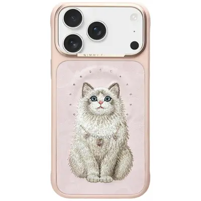 Nimmy Mobilskal För iPhone 17 Pro MagSafe Lucky Fashion Cat - Rosa