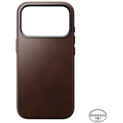 Nomad Traditional Horween Leather Case (iPhone 17 Pro) - Svart