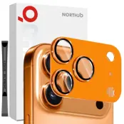 NORTHJO iPhone 17 Pro Kameralinsskydd Härdat Glas - Orange