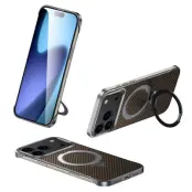 SULADA iPhone 17 Pro Mobilskal MagSafe Kickstand - Brun