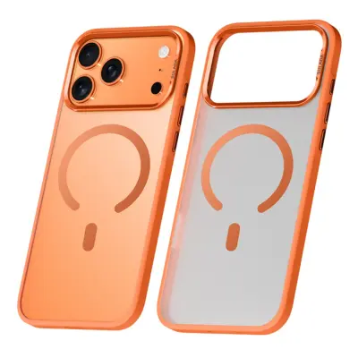 SULADA iPhone 17 Pro Mobilskal MagSafe PC+TPU - Orange