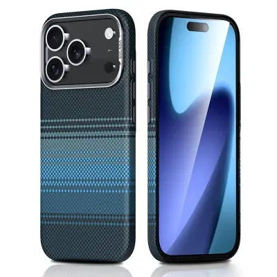 SULADA iPhone 17 Pro Skal Hård PC Anti-Scratch Sunrise Blue