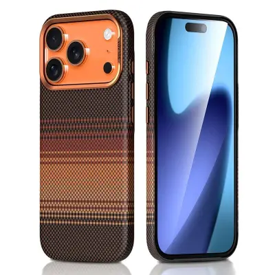 SULADA iPhone 17 Pro Skal Hård PC Anti-Scratch Sunset Orange