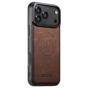 SUTENI Mobilskal till iPhone 17 Pro MagSafe Litchi Texture - Brun