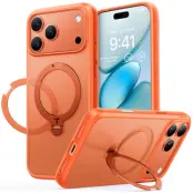 TORRAS iPhone 17 Pro Mobilskal MagSafe Rotating Kickstand - Orange