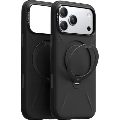 Torras Ostand Spin Silicone (iPhone 17 Pro) - Beige