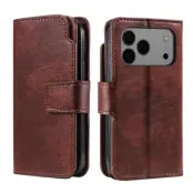 Trolsk Leather Wallet (iPhone 17 Pro) - Svart