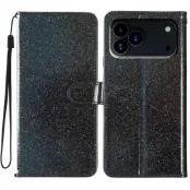 Trolsk Plånboksfodral Glitter Elegant (iPhone 17 Pro) - Svart