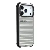 YOUNGKIT Mobilskal till iPhone 17 Pro MagSafe Suitcase Texture - Silver