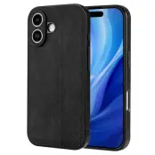 AZNS iPhone 17 Fodral Skyddande KonstLäder - Svart