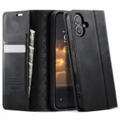 Caseme iPhone 17 Plånboksfodral RFID Blocking 033 Series - Svart