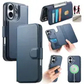 CASENEO iPhone 17 Plånboksfodral RFID Blocking Konstläder - Blå