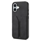 DENIOR iPhone 17 Mobilskal Elastic Korthållare - Svart