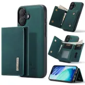 DG.MING M1 Series iPhone 17 Mobilskal med Ställning och Plånboksfodral - Grön