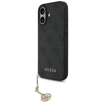 Guess iPhone 17 Mobilskal MagSafe 4G Charms Collection - Svart
