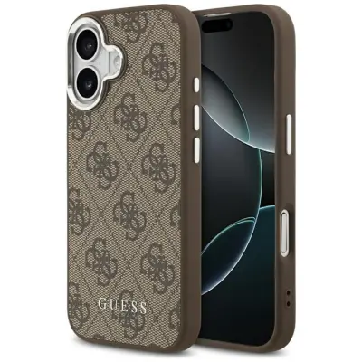 Guess Mobilskal till iPhone 17 MagSafe 4G Classic Logo - Brun
