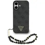 Guess iPhone 17 Mobilskal MagSafe 4G Strap Triangle Logo - Svart