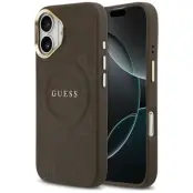 Guess Mobilskal till iPhone 17 Magsafe Peony Hot Stamp - Brun