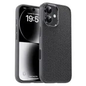 IPAKY iPhone 17 Mobilskal Carbon Fiber - Grå